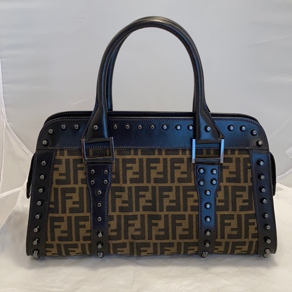 𝅺sale Fendi Studded Satchel - Picture 2 of 15